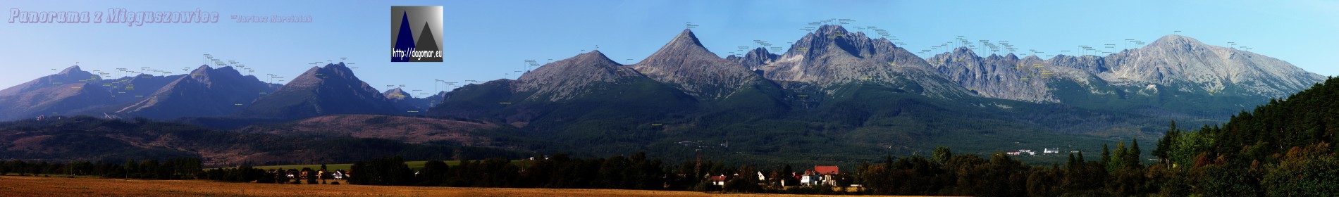 panorama z Mięguszowiec